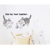 Cute Anime Cats Wall Decal